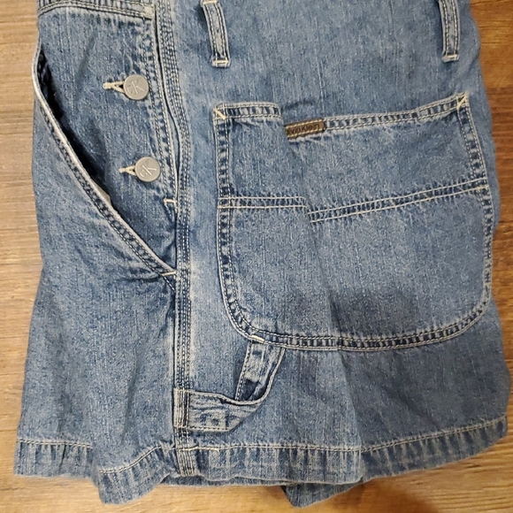 90's Vintage cargo grunge Denim Overalls by Calvin Klein - Picture 9 of 9